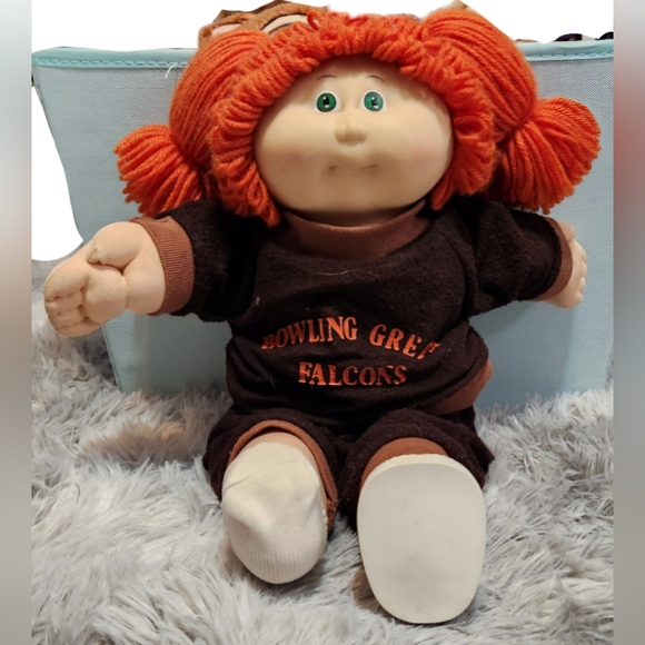 VTG Cabbage patch doll rare red hair pony tails green eyes no freckles 1978 1982 - Picture 1 of 16